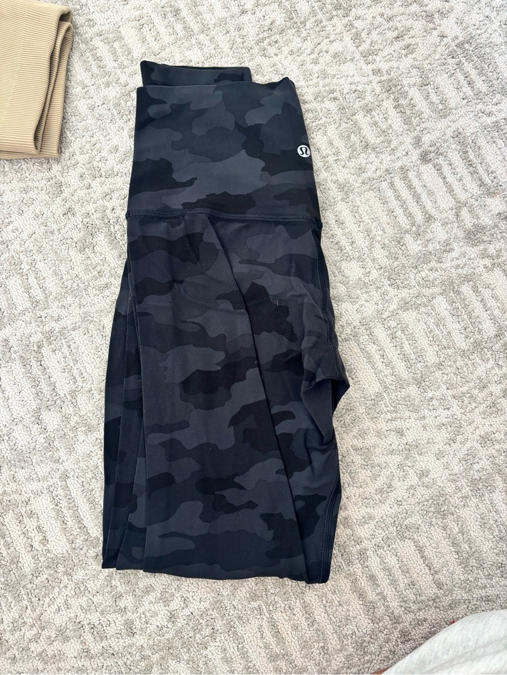 lululemon athletica Black & Charcoal Camo High-Rise Leggings